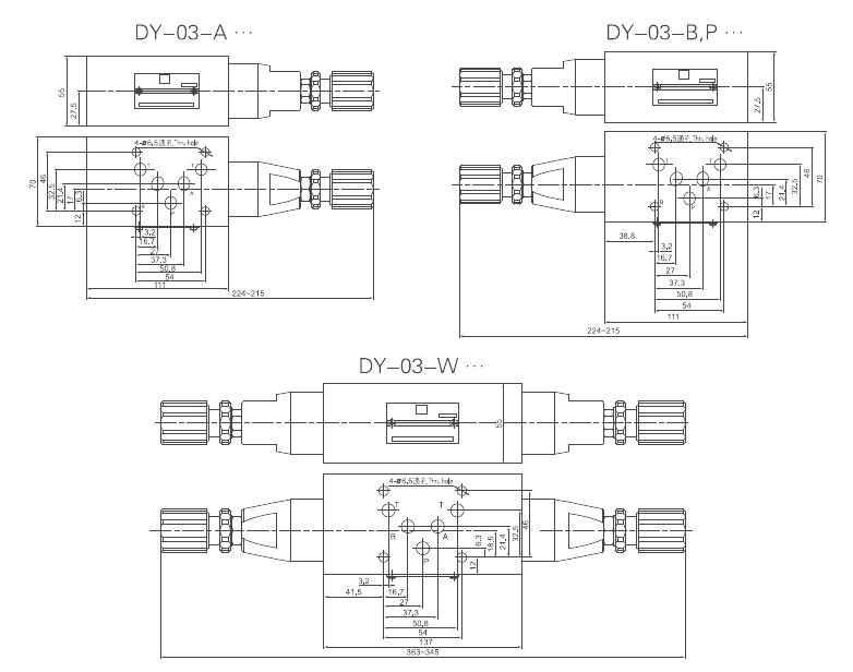 Гидроклапаны предохранительные импортные Y, YW типа МКПВ - рисунок 6