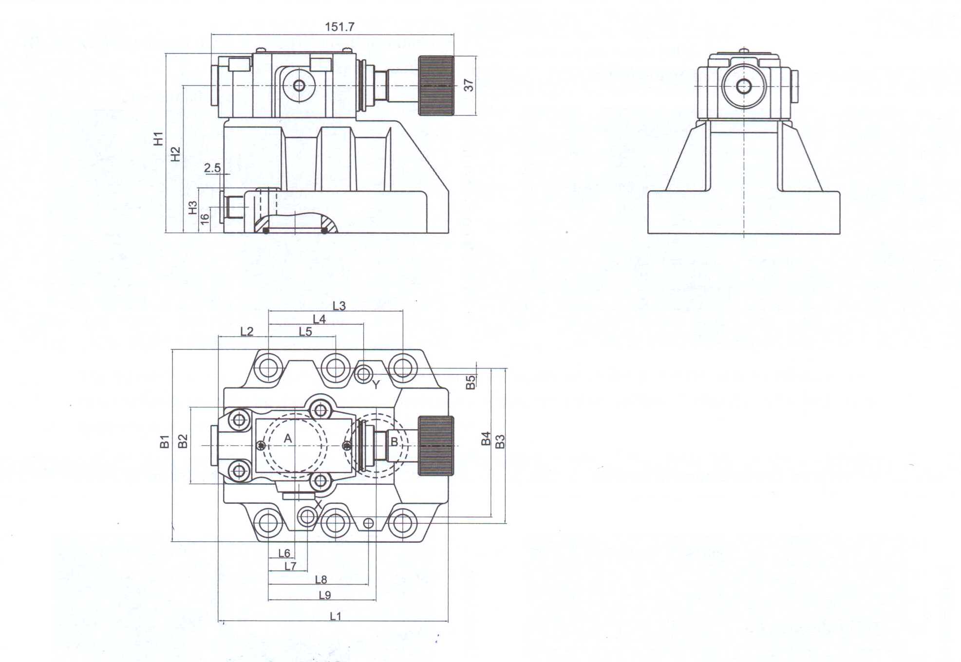 Гидроклапан редукционный импортный YJ типа МКРВ - рисунок 3