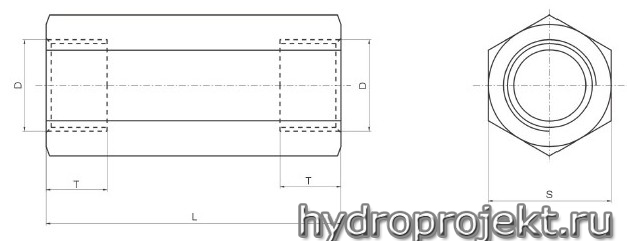 Гидроклапан обратный GA (типа КОЛ) - рисунок 2